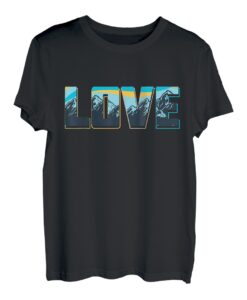 Love Mountains Geschenk zum Klettern T-Shirt