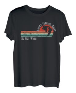 Lucky Fishing Shirt Do Not Wash Vintage Angeln T-Shirt