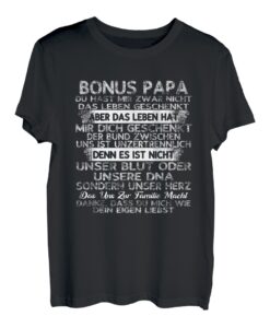 Lustig Cool Bester Geschenkidee Geburtstag Bonus Papa T-Shirt