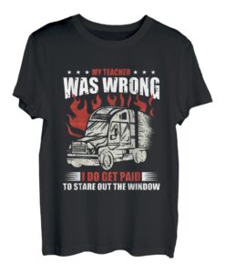 Lustig, dass mein Lehrer sich geirrt hat, ich werde dafür bezahlt, rauszustarren, Design T-Shirt
