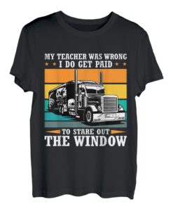 Lustig, dass mein Lehrer sich geirrt hat, ich werde dafür bezahlt, rauszustarren, Design T-Shirt