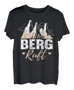 Lustig Der Berg ruft Spruch - Wanderer Hiking Bergsteiger T-Shirt