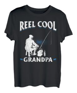 Lustige Fischerrolle zum Vatertag, cooler Opa, Angelliebhaber T-Shirt