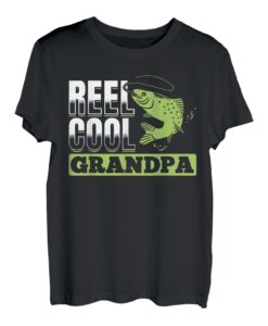Lustige Fischerrolle zum Vatertag, cooler Opa, Angelliebhaber T-Shirt