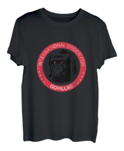 Lustige Grafik zum internationalen Orden für Gorillas als Nerd-Geek-Grafik T-Shirt