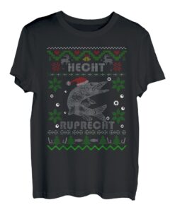 Lustige Hecht Ruprecht Angler Geschenke Weihnachten Angeln T-Shirt