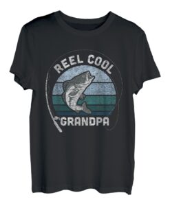 Lustige Herren-Spule, cooler Opa, Angeln, Vatertag T-Shirt