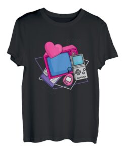 Lustige Retro-Objekte | Vintage Nostalgie 90er Jahre T-Shirt