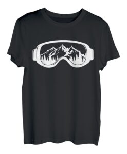 Lustige Snowboardbrille Wintersport Skibrille T-Shirt