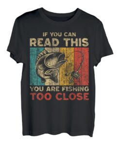 Lustige Vintage-Angelwitze, für Herren und Damen, Fischer, Barsch, Fisch T-Shirt