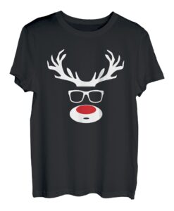 Lustige Weihnachtsbekleidung Santa Rentier Rudolf Weihnachts T-Shirt