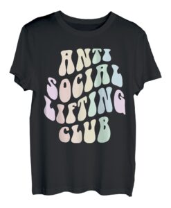 Lustiger Anti-Sozial-Lifting-Club, Fitnessstudio, Retro, Introvertiert, Vintage T-Shirt