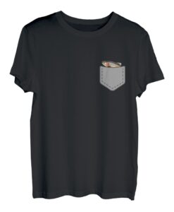 Lustiger Forellenfisch in der Tasche zum Angeln T-Shirt