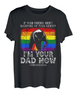 Lustiger LGBTQ Gay Pride I'm Your Dad Free Dad Hugs Bär T-Shirt
