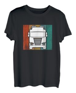 Lustiger Lkw-Fahrer im Vintage-Trucker-Design, Retro T-Shirt
