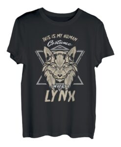 Lustiger Luchsliebhaber Das ist mein menschliches Kostüm T-Shirt