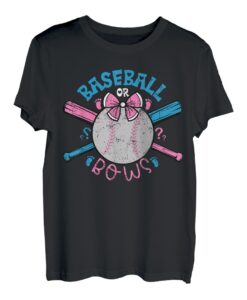 Lustiger niedlicher Geschlechtsoffenbarungs-Party-Baseball T-Shirt