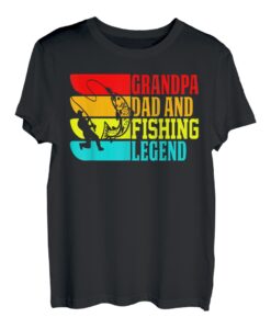 Lustiger Opa, Papa und Angellegende, Angeln, Großvater T-Shirt