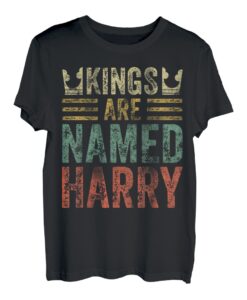 Lustiger personalisierter Name Shirt Kings Are Named Harry T-Shirt