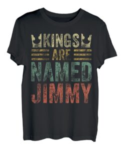 Lustiger personalisierter Name Shirt Kings Are Named Jimmy T-Shirt