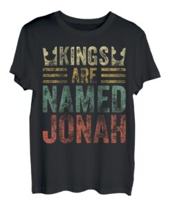 Lustiger personalisierter Name Shirt Kings Are Named Jonah T-Shirt