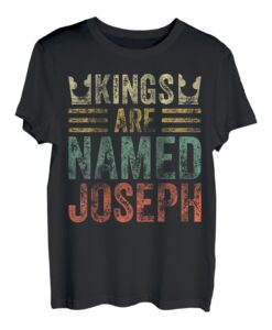 Lustiger personalisierter Name Shirt Kings Are Named Joseph T-Shirt