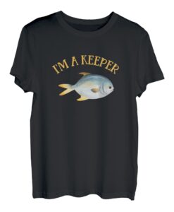 Lustiges Angeln "I'm a Keeper-Love to Fish" Forellenangeln T-Shirt