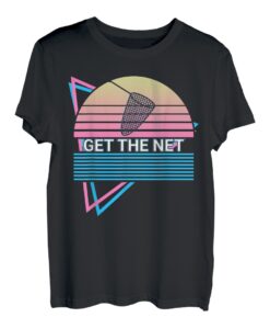 Lustiges Angeln, Retro, holen Sie sich das Netz T-Shirt