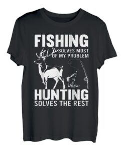 Lustiges Angeln und Jagd Tee Weihnachten Humor Hunter Cool T-Shirt