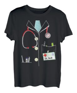 Lustiges Arzt Gruppen Kostüm Dr. Bob Geschenk Karneval T-Shirt