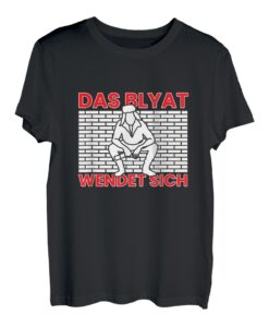 Lustiges Das Blyat Wendet Sich Slaven Russenhocke Vodka T-Shirt