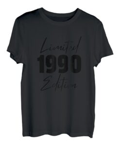 Lustiges Geburtstagsgeschenk mit Aufschrift "Born in 1990", limitierte Auflage T-Shirt