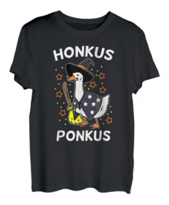 Lustiges Halloween-Hexen-Enten-T-Shirt, Honkus Ponkus T-Shirt