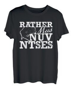 Lustiges Hmong T-Shirt Rather Mus Nuv Ntses Fishing T-Shirt
