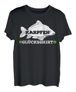 Lustiges Karpfen Angeln Glücksshirt T-Shirt für Angler T-Shirt