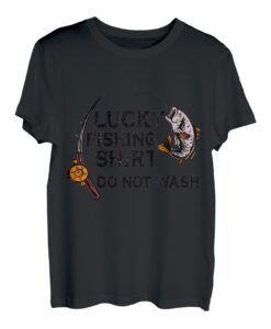 Lustiges Lucky Fishing Do Not Wash Fishing Lover Vintage-Stil T-Shirt