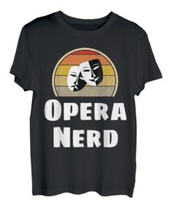 Lustiges Oper Lover Drama Maske Sänger Geschenk Shirt Retro T-Shirt
