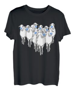 Lustiges politisches Statement, Schaf mit Maske, Anti Masken T-Shirt
