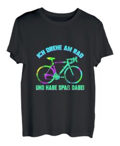 Lustiges Radfahrer Geschenk Fahrrad Tour I Ich Drehe Am Rad T-Shirt