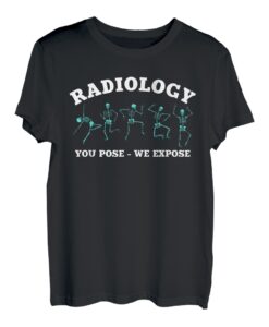 Lustiges Radiologie-Skelett Geschenk Röntgentechniker T-Shirt