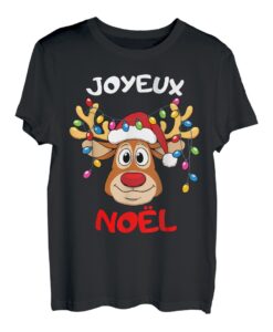 Lustiges Rentier Joyeux Noël T-Shirt