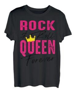 Lustiges Rock N Roll Queen Konzert-Geschenk für Frauen Damen Mädchen T-Shirt