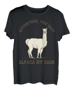 Lustiges Wandern TShirt LAMA ALPAKA Geschenk Bergsteiger T-Shirt