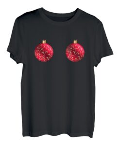 Lustiges Weihnachtsoutfit Weihnachtskugeln Xmas Weihnachten T-Shirt
