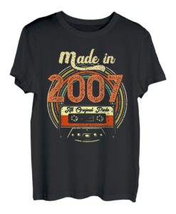 Made In 2007 Mädchen Jungen Geburtstagsshirt 15 Jahre alt T-Shirt