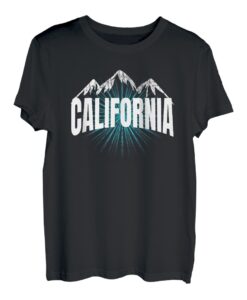 Malerisches kalifornisches Bergwanderer/Bergsteiger Cool & Trendy Cali T-Shirt
