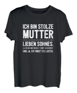 Mama Mutter Sohn Geburtstag Spruch Lustig Witzig Geschenk T-Shirt