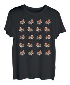 Mandarinente Vogel Ente Singvogel Vogelfreund Ornithologe T-Shirt