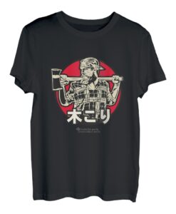 Mann mit Axt Holzfäller T-Shirt