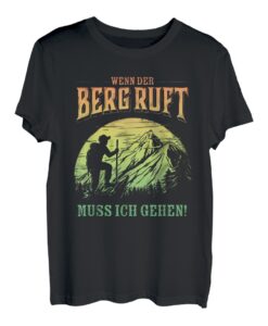 Männer-Geschenk für Wanderer: Der Berg ruft T-Shirt